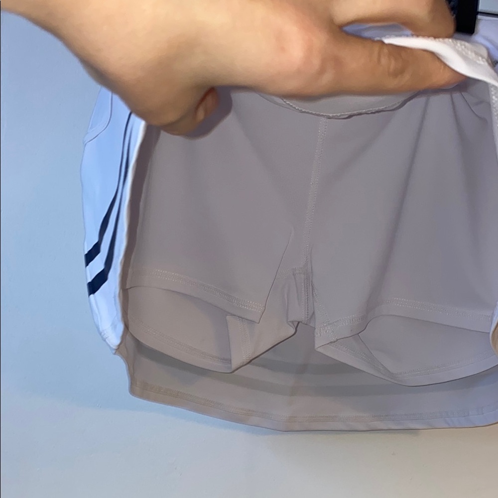 White Skort with Navy Stripes - Picture 5 of 9